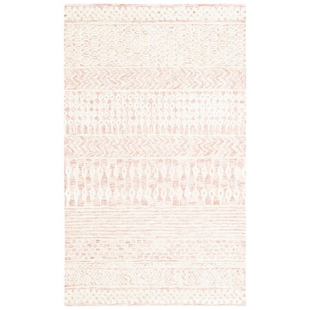 Safavieh Glamour Hand Tufted Small Rectangle Area RugLight Pink & Ivory 4 x 6 ft. GLM538U-4